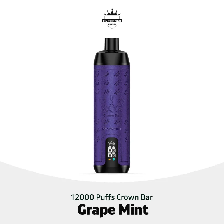 Al Fakher Crown Bar 12000 Puffs Grape Mint
