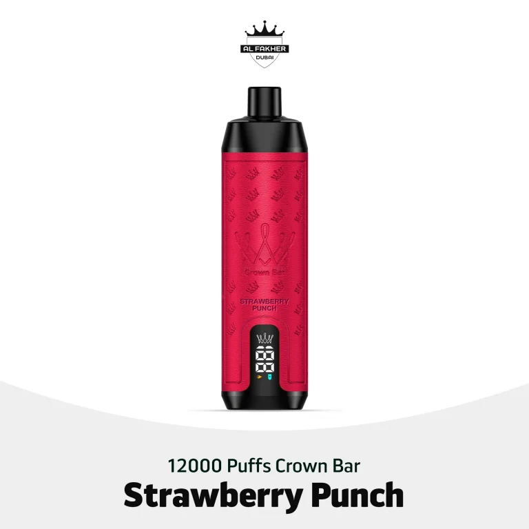 Al Fakher Crown Bar 12000 Puffs Strawberry Punch