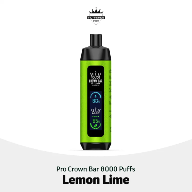 Al Fakher Pro Crown Bar 8000 Puffs Lemon Lime in Dubai