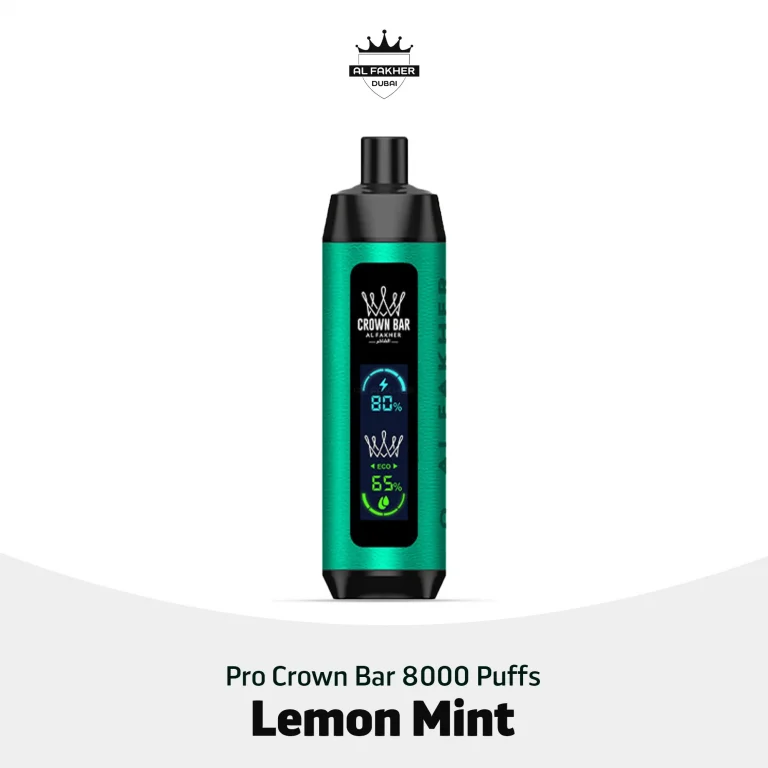 Al Fakher Pro Crown Bar 8000 Puffs Lemon Mint in UAE