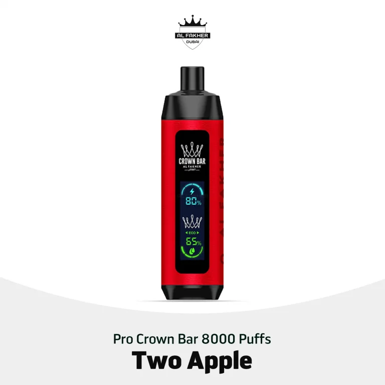 Al Fakher Pro Crown Bar 8000 Puffs Two Apple Disposable in UAE