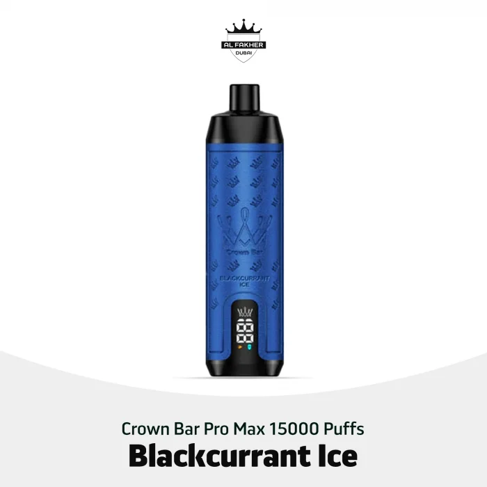 Al Fakher Crown Bar Pro Max 15000 Puffs Blackcurrant Ice in Dubai