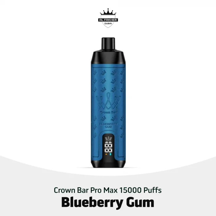 Al Fakher Crown Bar Pro Max Blueberry Gum 15000 Puffs