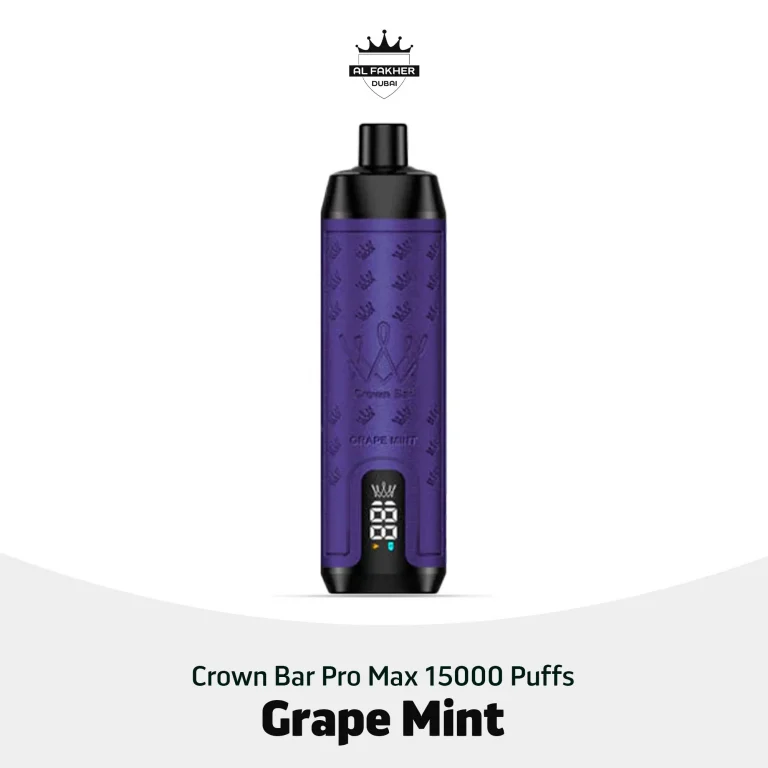 Al Fakher Crown Bar Pro Max 15000 Puffs Grape Mint in Dubai