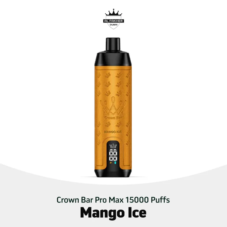 Al Fakher Crown Bar Pro Max 15000 Puffs Mango Ice in Dubai