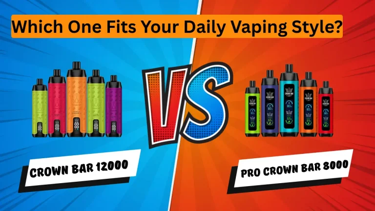 Al Fakher Crown Bar 12000 Puffs vs Pro Crown Bar 8000 Puffs flavor guide in Dubai
