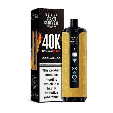 Al Fakher Crown Bar Cool Mango Mega Max 40000 Puffs
