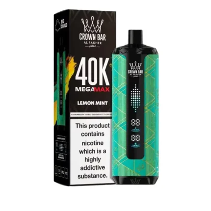 Al Fakher Crown Bar Mega Max 40000 Puffs Lemon Mint