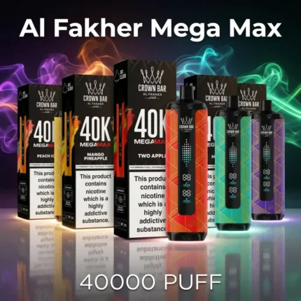 Al Fakher Mega Max 40K Crown Bar Shisha | Alfakherdubai