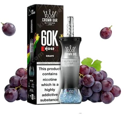Al Fakher Crown Bar E-Hose Grape, available now in Dubai and the UAE