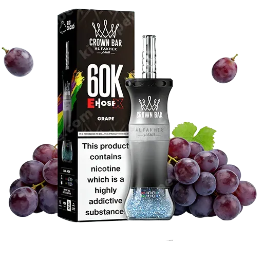 Al Fakher Crown Bar E-Hose 60000 Puffs Grape