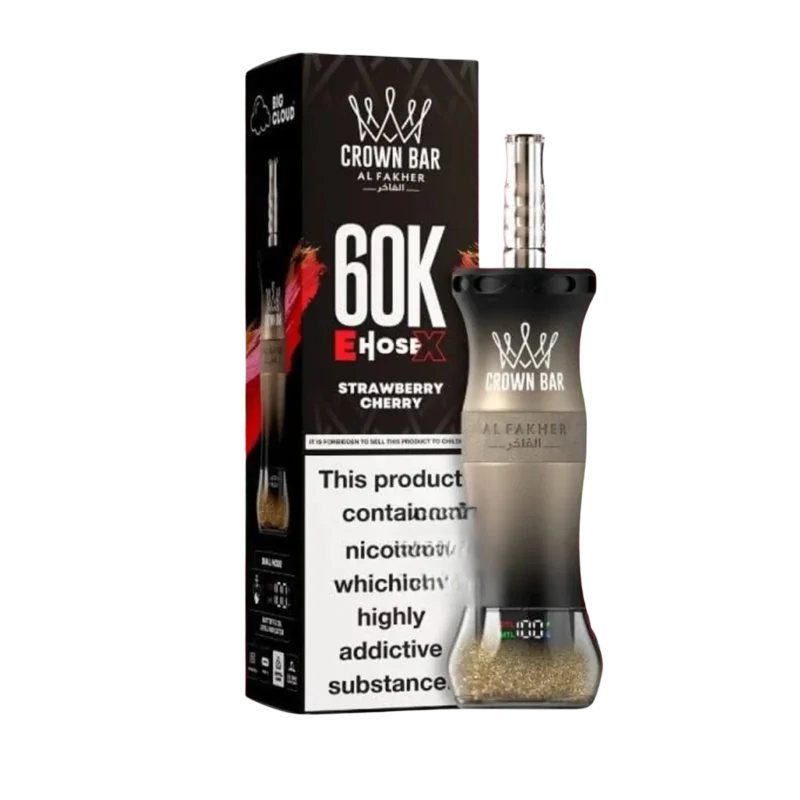 Al Fakher Crown Bar E-Hose 60000 Puffs Strawberry Cherry