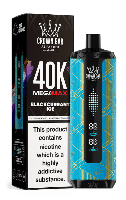 Al Fakher Crown Bar Blackcurrant Ice Mega Max 40000 Puffs