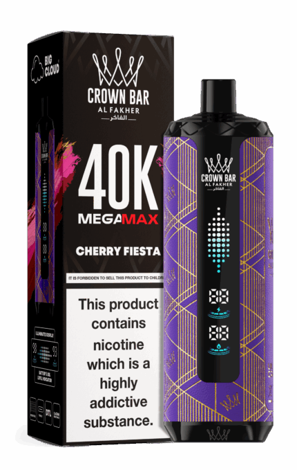 Al Fakher Crown Bar Mega Max 40000 Puffs Cherry Fiesta