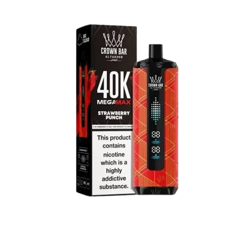 Al Fakher Crown Bar Strawberry Punch Mega Max 40000 Puffs