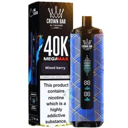 Al Fakher Crown Bar Mega Max 40000 Puffs Mixed Berry (used on Grape product)