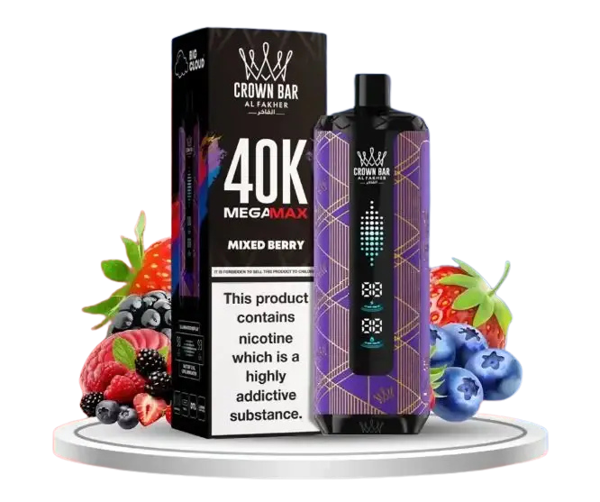 Al Fakher Crown Bar Mixed Berry Mega Max 40000 Puffs