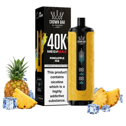 Al Fakher Crown Bar Pineapple Ice Mega Max 40000 Puffs Vape Dubai UAE