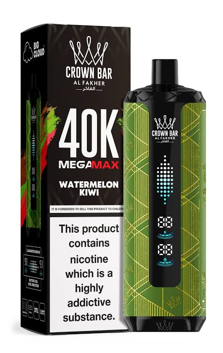 Al Fakher Crown Bar Watermelon Kiwi Mega Max 40000 Puffs