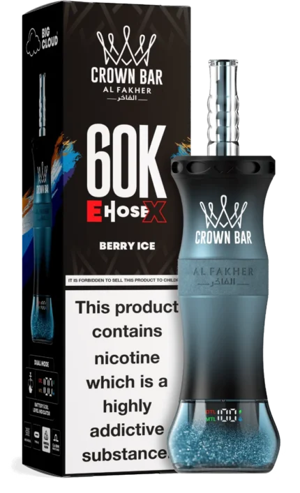 Berries with a cooling finish in the Al Fakher E-Hose X, available to order in Dubai and Abu Dhabi.