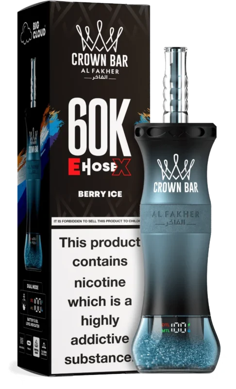 Al Fakher Crown Bar E-Hose 60000 Puffs Berry Ice
