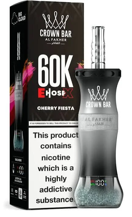 Al Fakher Crown Bar E-Hose 60000 Puffs Cherry Fiesta