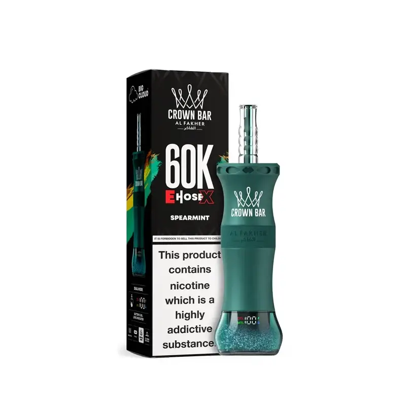 Al Fakher Crown Bar E-Hose X 60000 Puffs Spearmint