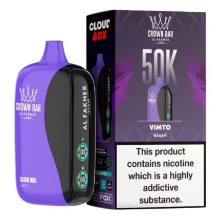 Al Fakher Crown Bar Cloud Box 50000 Puffs Vimto