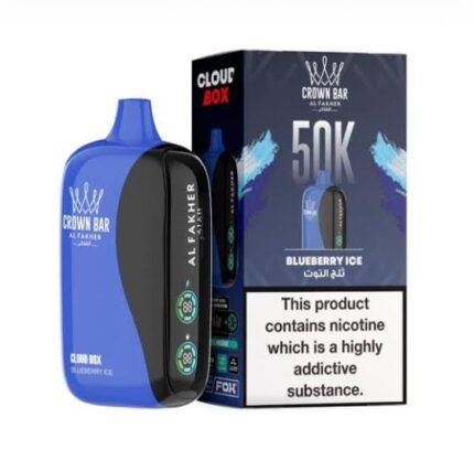 Al Fakher Crown Bar Cloud box 50000 Puffs Blueberry Ice