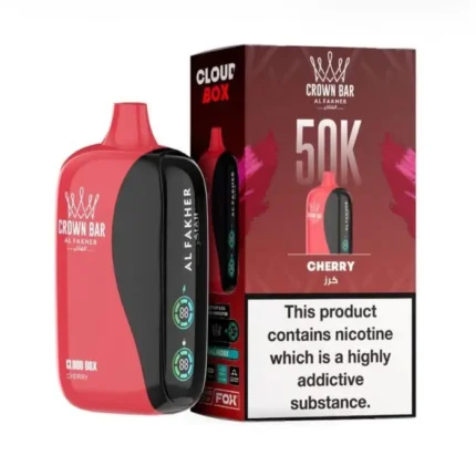 Al Fakher Crown Bar Cloud box 50000 Puffs Cherry