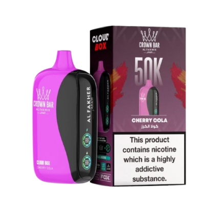 Al Fakher Crown Bar Cloud box 50000 Puffs Cherry Cola