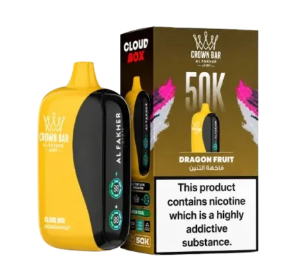 Al Fakher Crown Bar Cloud box 50000 Puffs Dragon Fruit