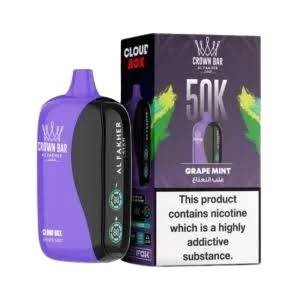 Al Fakher Crown Bar Cloud box 50000 Puffs Grape Mint