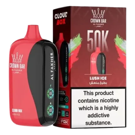 Al Fakher Crown Bar Cloud box 50000 Puffs Lush Ice