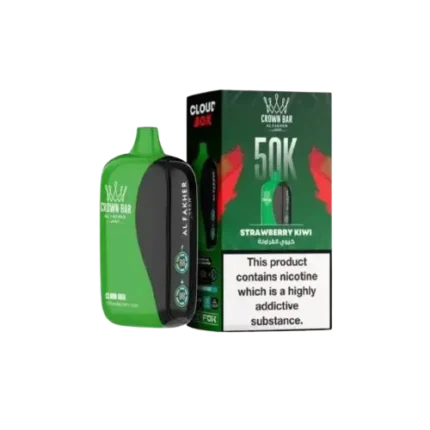 Al Fakher Crown Bar Cloud box 50000 Puffs Strawberry Kiwi