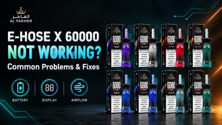 Al Fakher E-Hose X 60000 Not Working Common Problems and Fixes